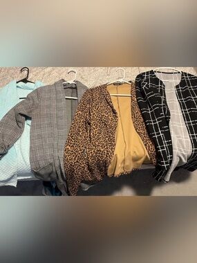 4 M/L Women’s Blazer/Cardigan for $12- Work Wear